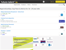 Tablet Screenshot of future-talent.com